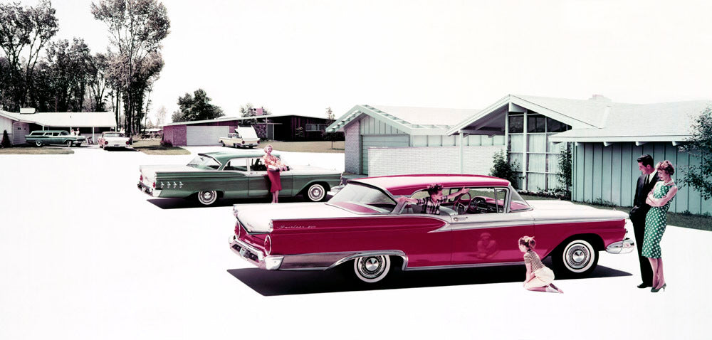 1959 Ford cars for advertising layout  0401-7127
