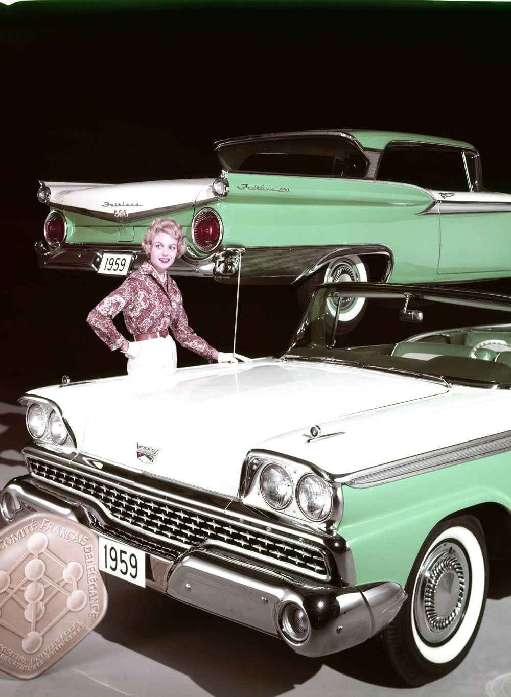 1959 Ford Fairlane 500 convertible and hardtop 0401-7150