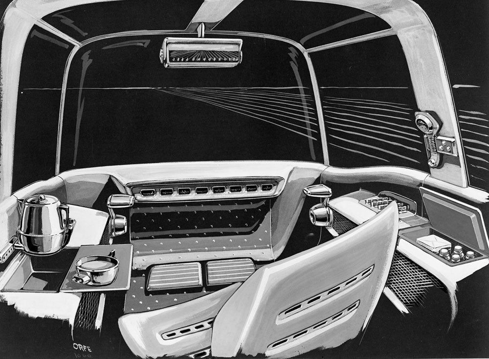 1960 (circa) Ford Typhoon II (Goliath) interior re 0401-7215