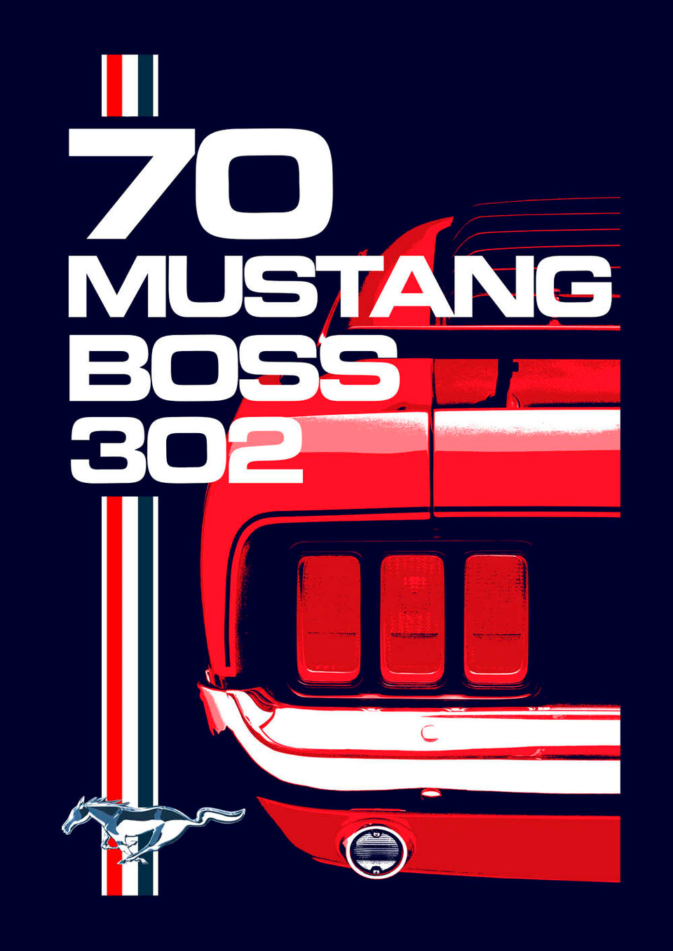 1970 Ford Mustang Boss 302 Poster — 0402-6388