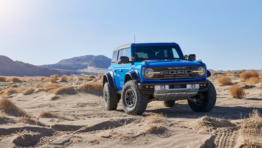 2022 Ford Bronco Raptor  off road  Velocity Blue 0404-7210
