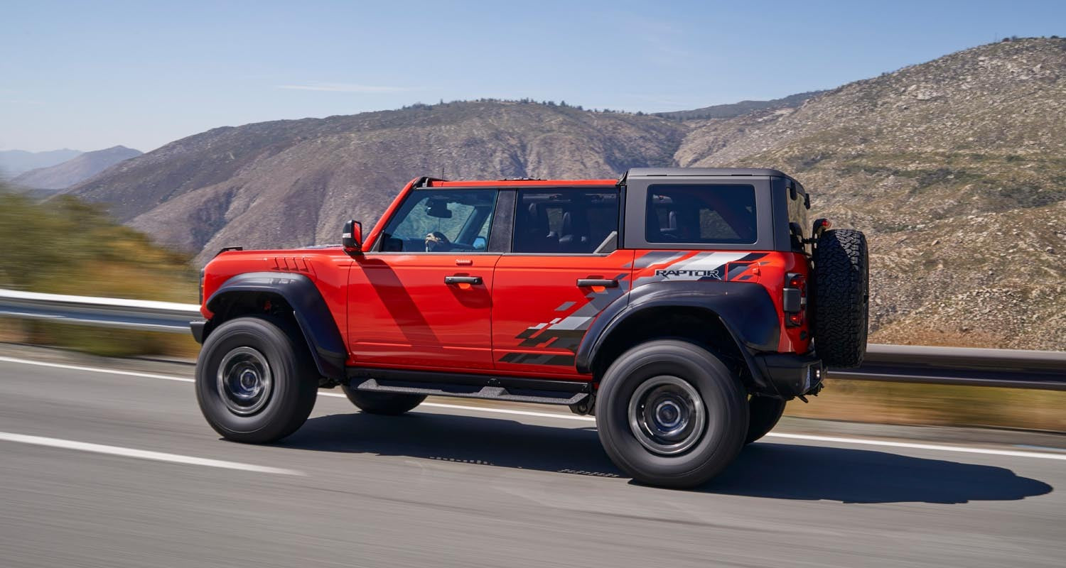 2022 Ford Bronco on road Code Orange  0404-7218