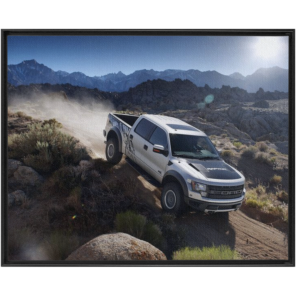 Ford Raptor Traditional Stretched Canvas up to 48" x 60"