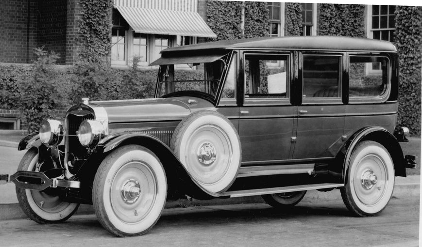 This archival image documents the 1920 Lincoln and 1924 Ford Model T and is preserved in the Ford Heritage Vault as part of Ford Motor Company's historic photographic archive. Free for personal, non-commercial use. Ford Heritage Vault reference AR...