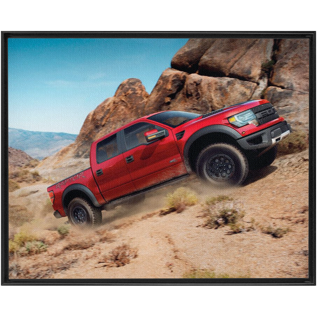 Ford Raptor Traditional Stretched Canvas up to 48" x 60"