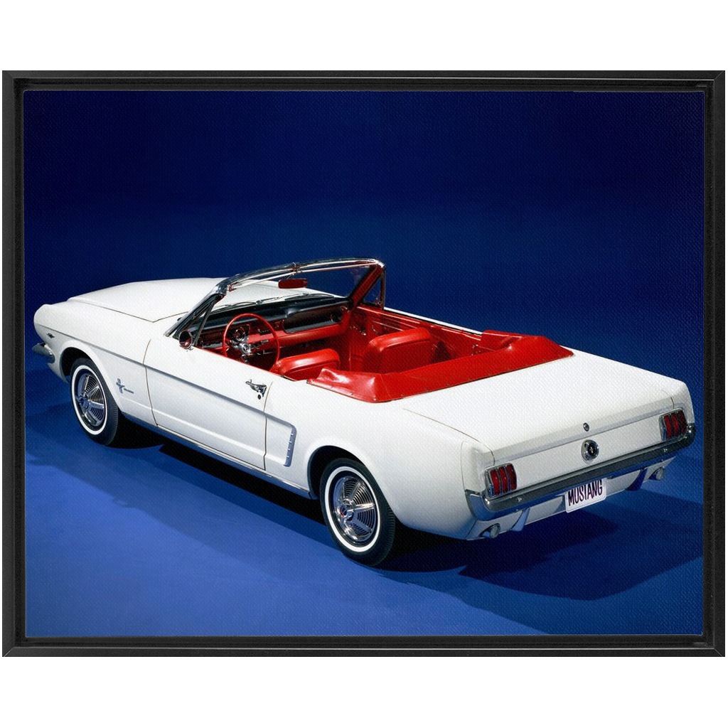 1964 1/2 Mustang Convertible Framed Traditional Stretched Canvas up to 48" x 60"