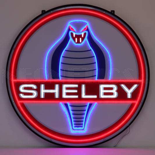 SHELBY ROUND 36" LED FLEX-NEON SIGN IN STEEL CAN 29SHCOB