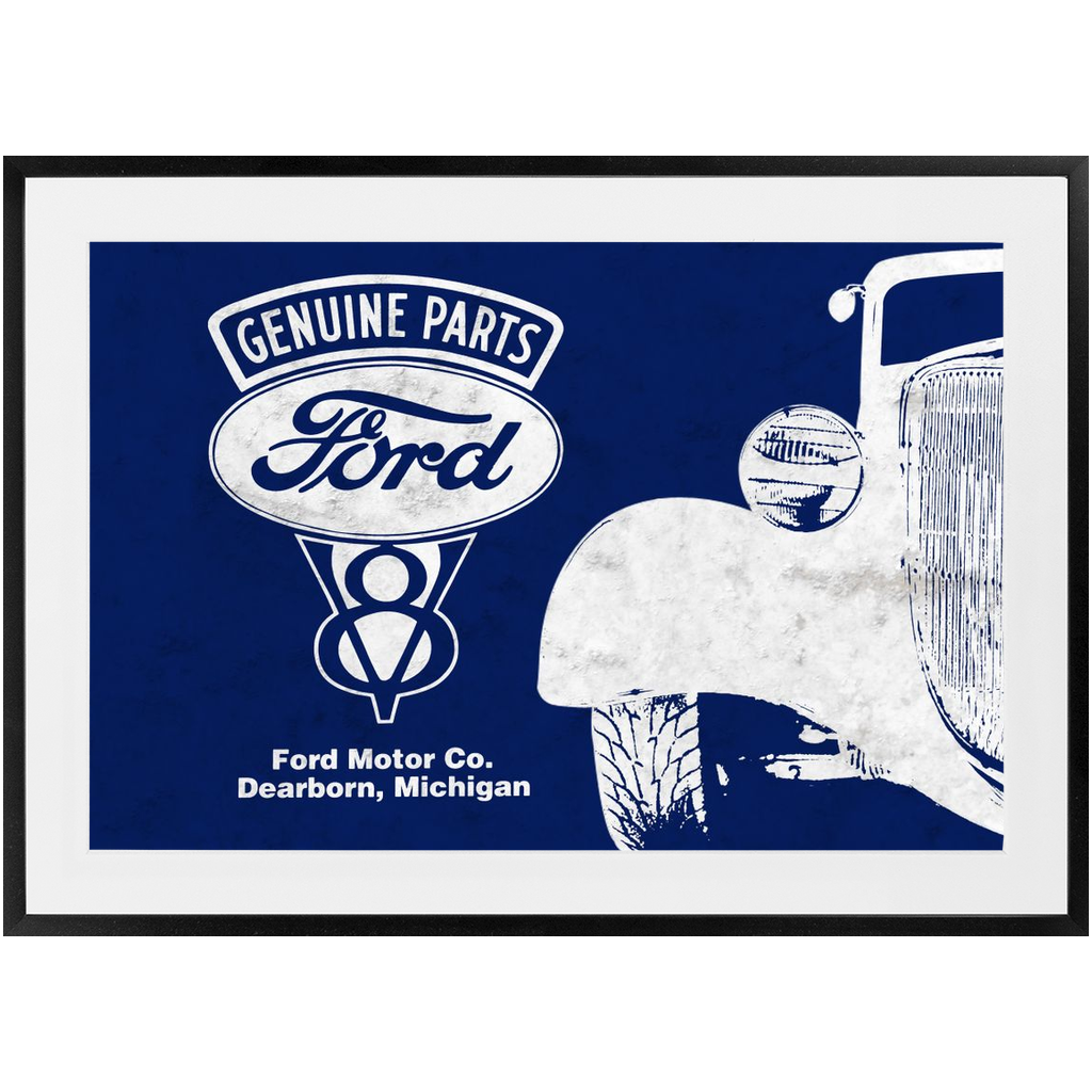 Ford V8 Hot Rod Framed Prints 24" x 36"