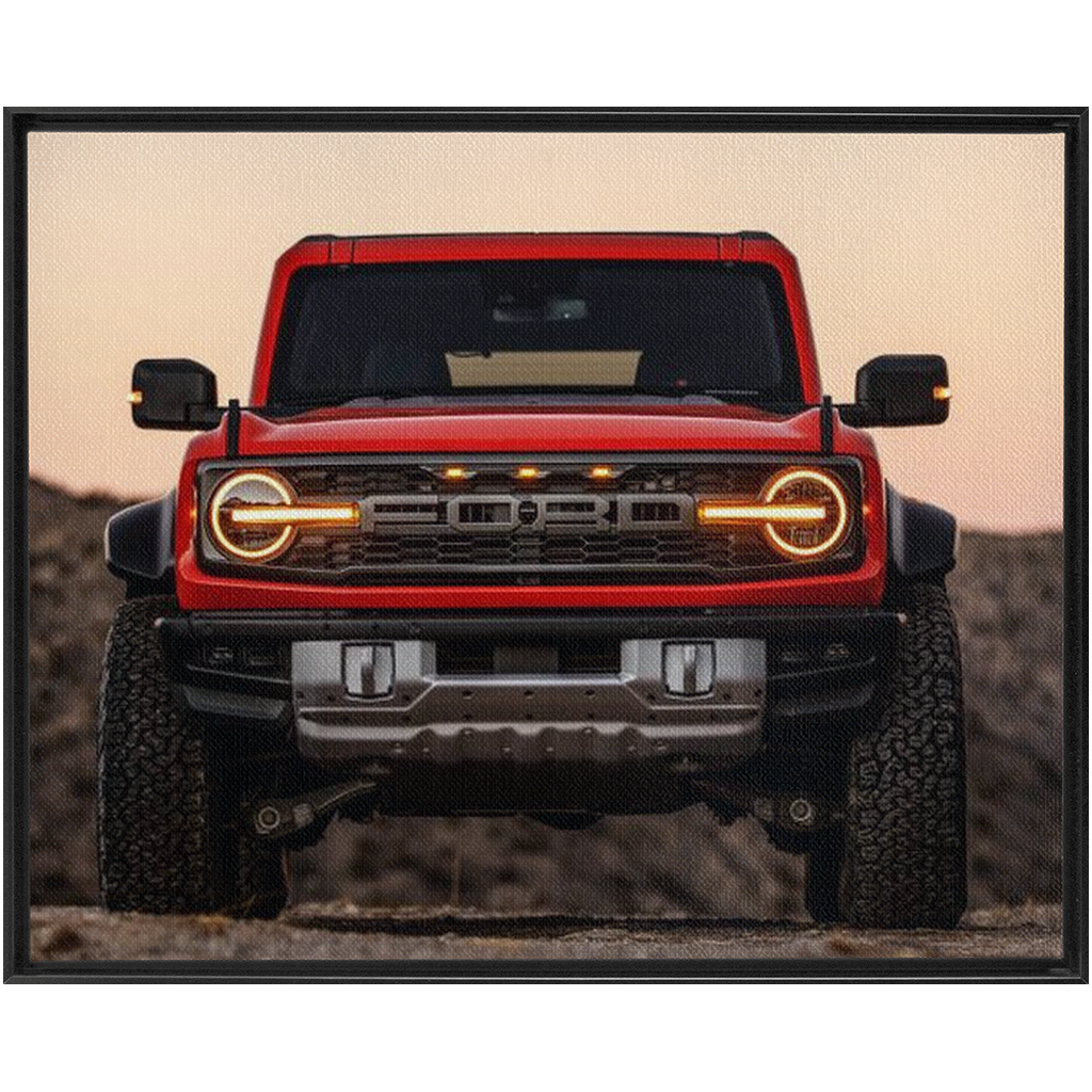 Ford Bronco Framed Traditional Stretched Canvas up to 48" x 60"