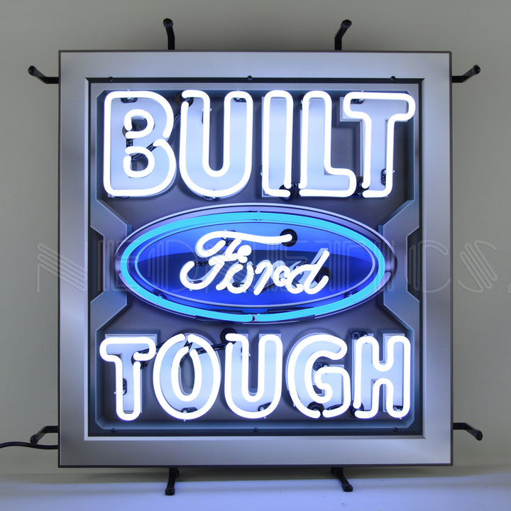 FORD - BUILT FORD TOUGH NEON SIGN WITH BACKING 5FRBFT