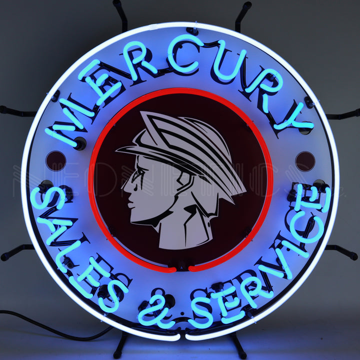 MERCURY SALES AND SERVICE NEON SIGN 5MRCRY