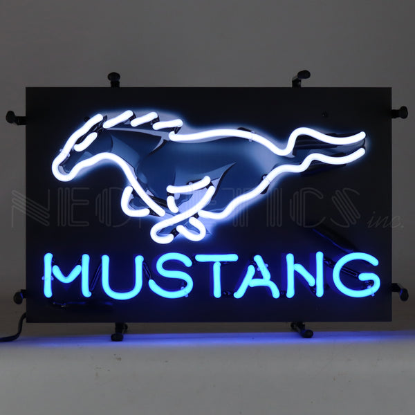 FORD MUSTANG JUNIOR NEON SIGN WITH BACKING 5SMLMJ