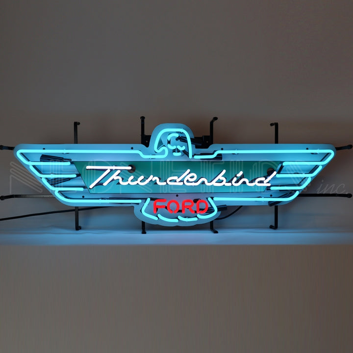 FORD THUNDERBIRD NEON SIGN WITH BACKING 5TBIRD