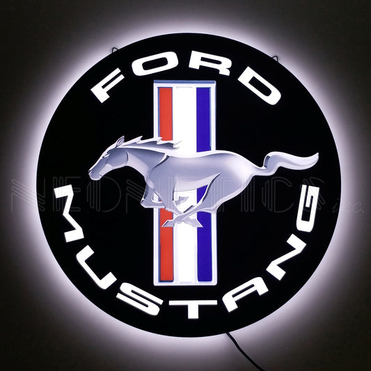 SLIM LED - FORD MUSTANG SLIM LED SIGN 7LEDMS