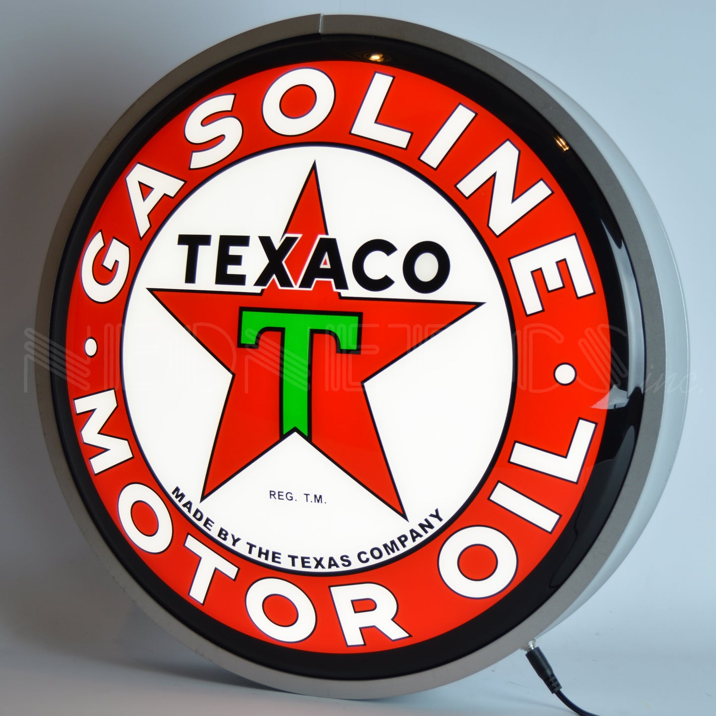 TEXACO MOTOR OIL 15 INCH BACKLIT LED LIGHTED SIGN 7TXOIL