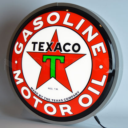 TEXACO MOTOR OIL 15 INCH BACKLIT LED LIGHTED SIGN 7TXOIL
