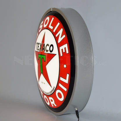 TEXACO MOTOR OIL 15 INCH BACKLIT LED LIGHTED SIGN 7TXOIL
