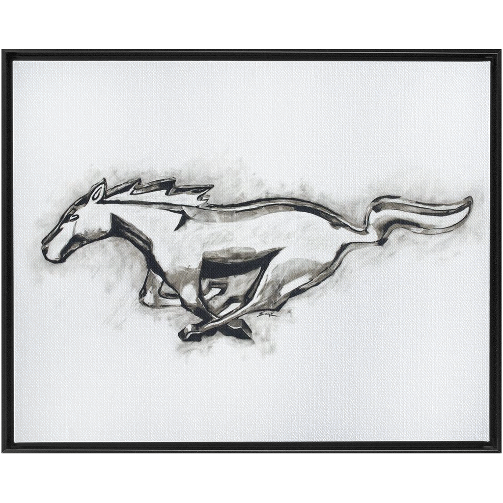 Mustang Framed Traditional Stretched Canvas up to 48" x 60"