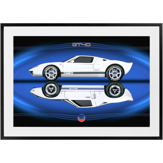 Ford GT40, Old and NewPremium Framed Prints 24" x 36"