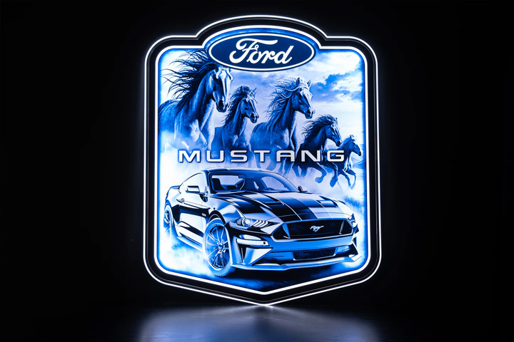 Mustang Wild Horse LED Rectangle