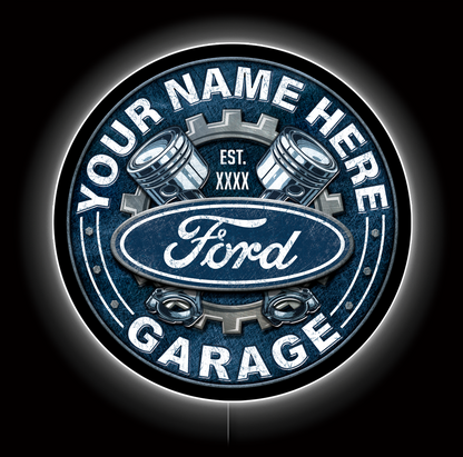 Customizable Ford Garage LED Sign Giant 36"