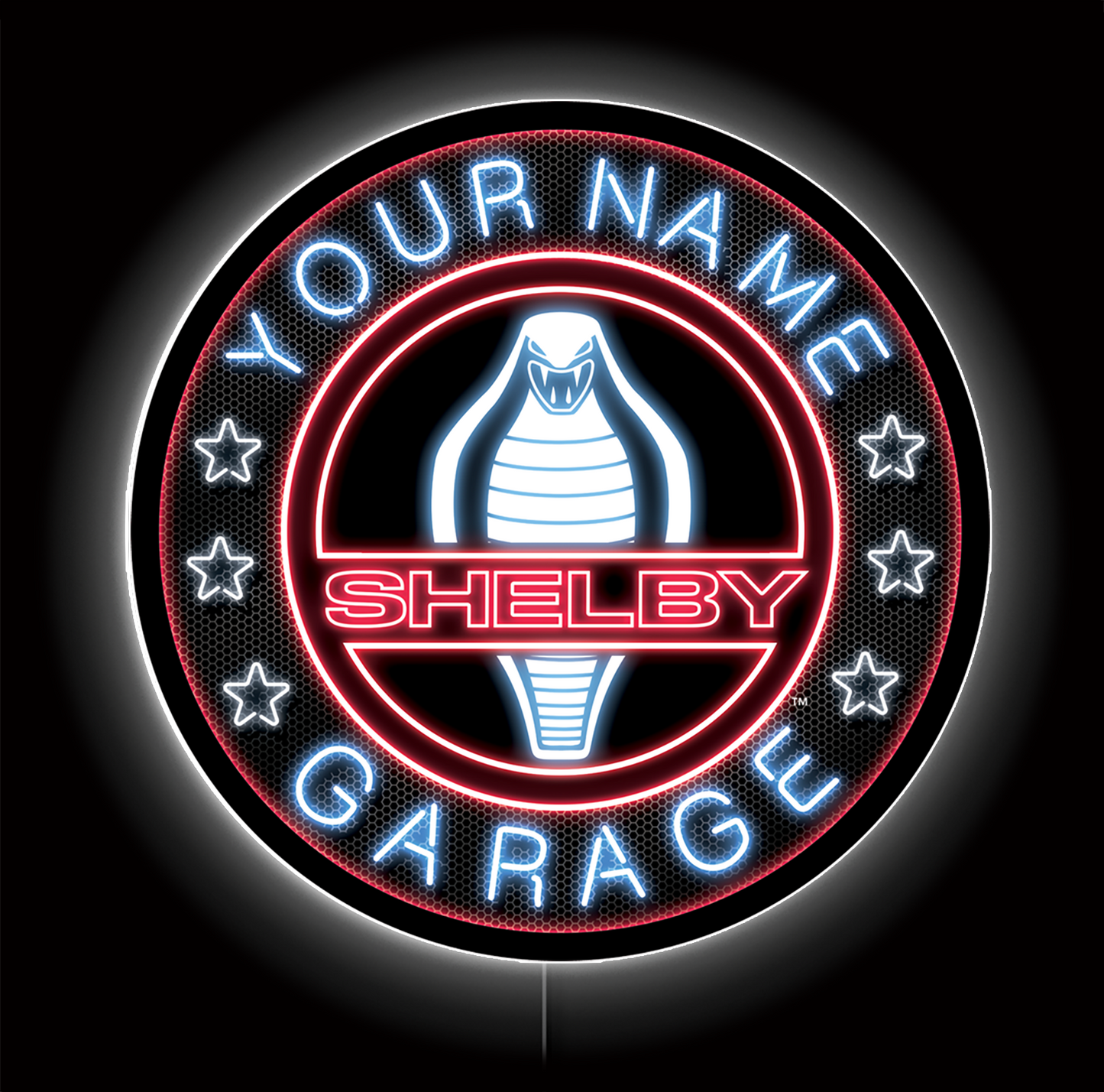 Customizable Shelby Glow LED Sign Giant 36"