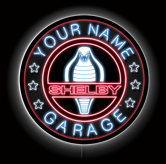 Customizable Shelby Glow LED Sign 23"