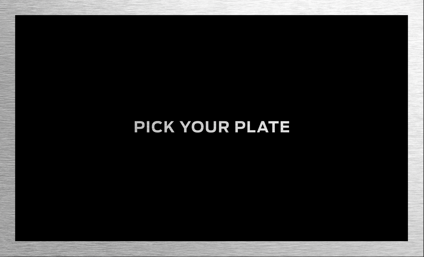 MAKE YOUR REPLACEMENT O.E. PLATE
