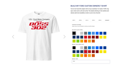 BUILD MY FORD CUSTOM OWNERS T-SHIRT