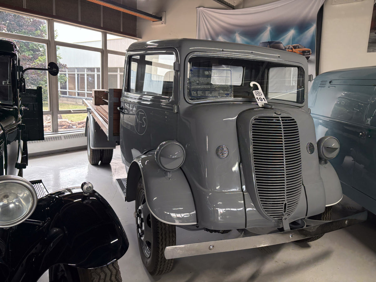 This archival image documents the 1939 Fordson 7V and is preserved in the Ford Heritage Vault as part of Ford Motor Company's historic photographic archive. Free for personal, non-commercial use. Ford Heritage Vault reference AR-2024-9.4.66.