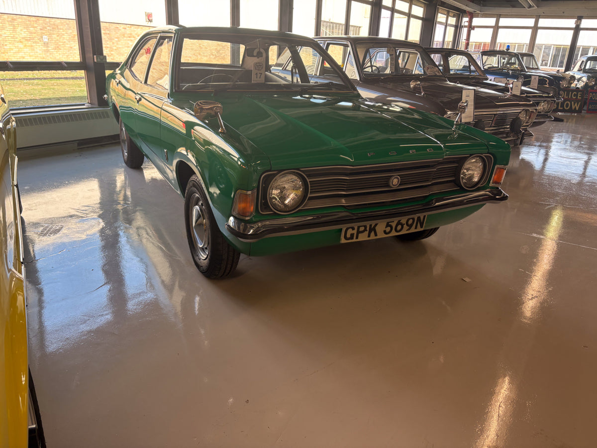 This archival image documents the 1974 Ford Cortina Mk III 1.3L and is preserved in the Ford Heritage Vault as part of Ford Motor Company's historic photographic archive. Free for personal, non-commercial use. Ford Heritage Vault reference AR-2024...