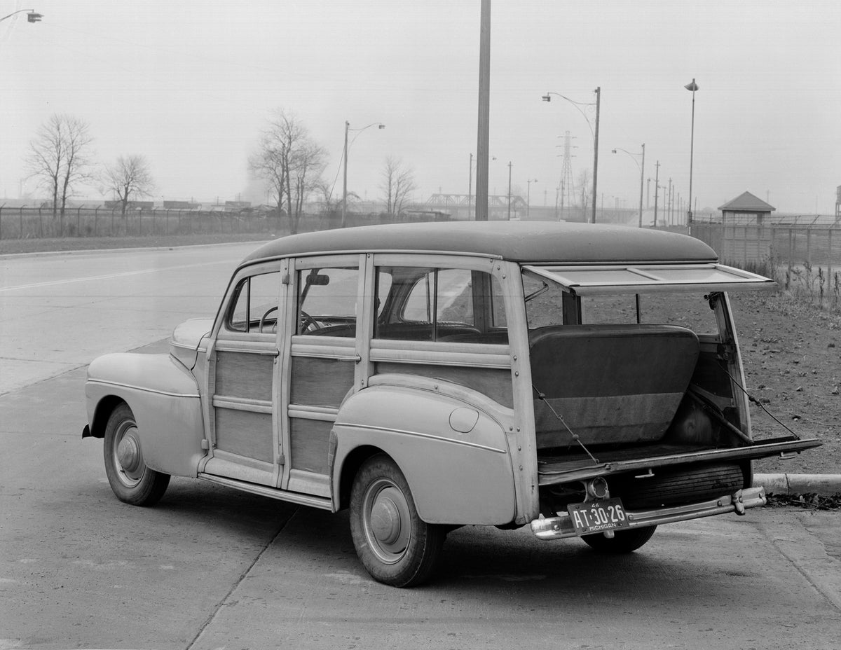 This archival image documents the 1942 Ford Super Deluxe station wagon and is preserved in the Ford Heritage Vault as part of Ford Motor Company's historic photographic archive. Free for personal, non-commercial use. Ford Heritage Vault reference ...