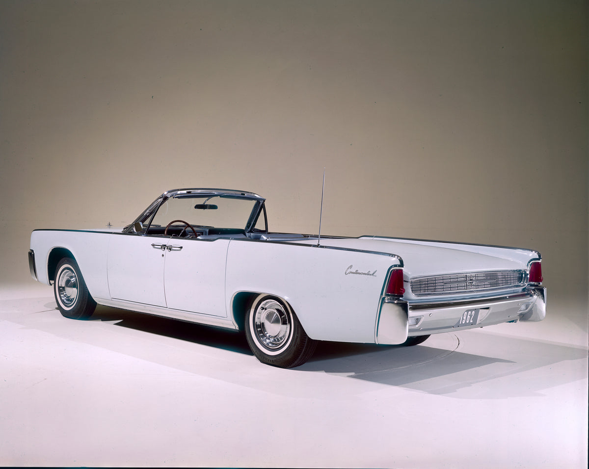 This archival image documents the 1962 Lincoln Continental coach door convertible and is preserved in the Ford Heritage Vault as part of Ford Motor Company's historic photographic archive. Free for personal, non-commercial use. Ford Heritage Vault...
