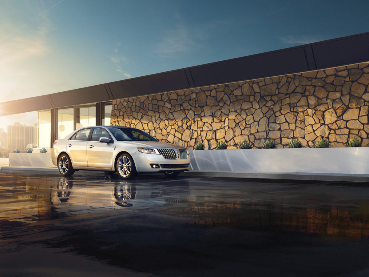 This archival image documents the 2012 Lincoln MKZ with scenic house MS3485 and is preserved in the Ford Heritage Vault as part of Ford Motor Company's historic photographic archive. Free for personal, non-commercial use. Ford Heritage Vault refer...