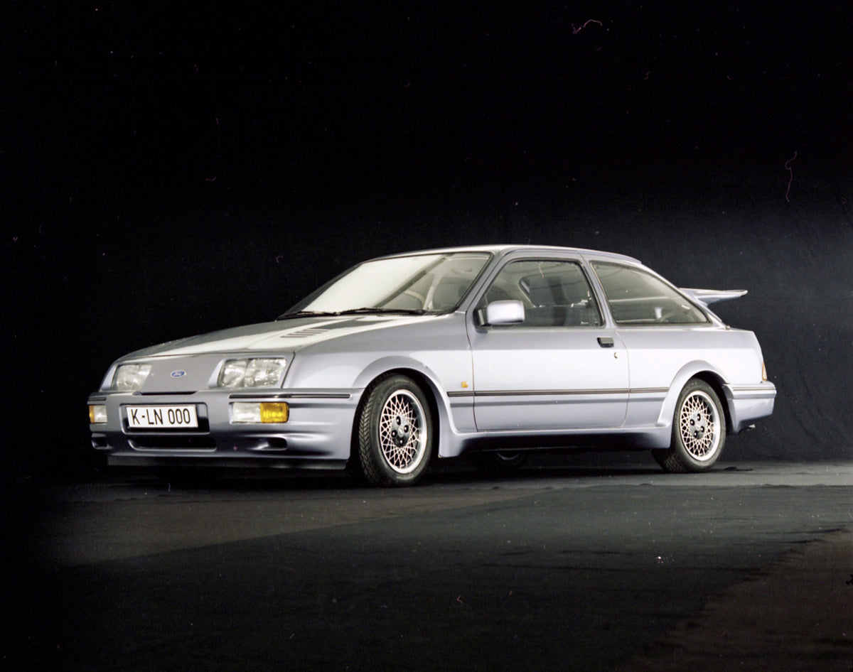 This archival image documents the 1986 Ford Sierra Cosworth in studio 1984-1192 001 and is preserved in the Ford Heritage Vault as part of Ford Motor Company's historic photographic archive. Free for personal, non-commercial use. Ford Heritage Vau...