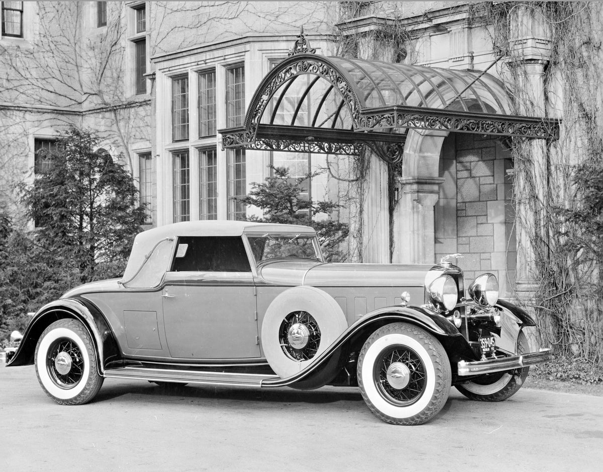 This archival image documents the 1932 Lincoln LeBaron Roadster and is preserved in the Ford Heritage Vault as part of Ford Motor Company's historic photographic archive. Free for personal, non-commercial use. Ford Heritage Vault reference AR-2008...