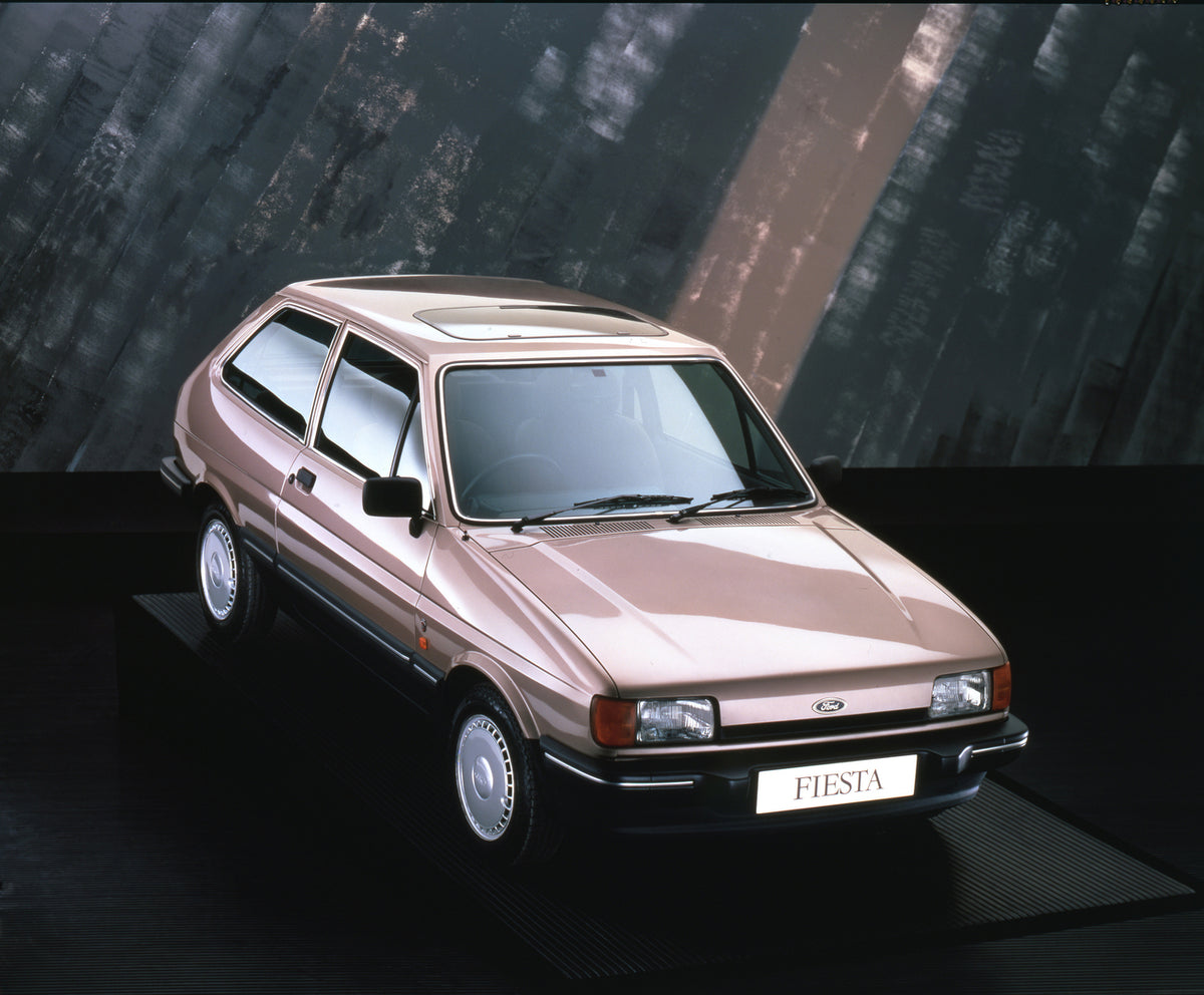 This archival image documents the 1988 Ford Fiesta Mark II Ghia in studio and is preserved in the Ford Heritage Vault as part of Ford Motor Company's historic photographic archive. Free for personal, non-commercial use. Ford Heritage Vault referen...
