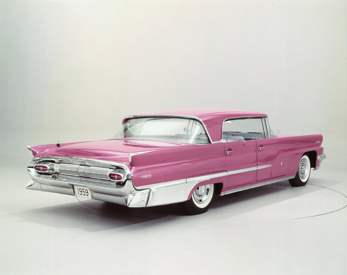 This archival image documents the 1959 Lincoln Premiere Landau and is preserved in the Ford Heritage Vault as part of Ford Motor Company's historic photographic archive. Free for personal, non-commercial use. Ford Heritage Vault reference AR-2008-...