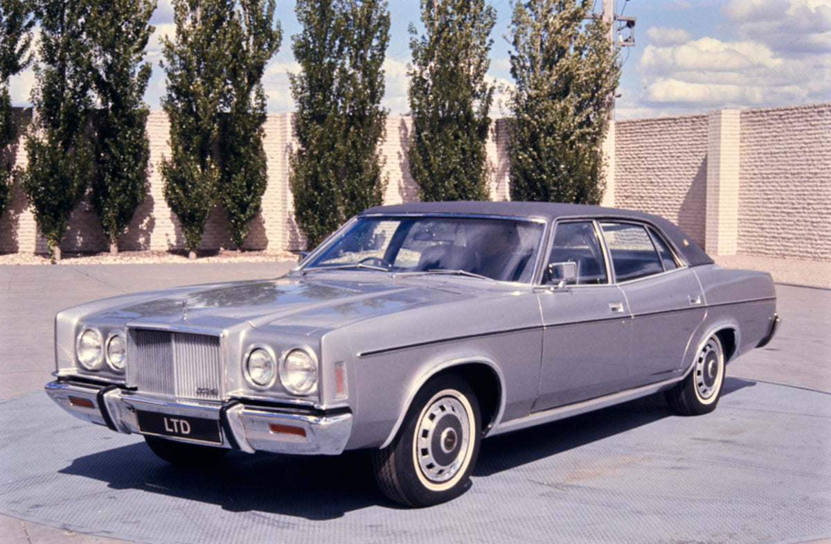 This archival image documents the 1976 Ford LTD (P6) Sedan 3/4 Front View FAP-2011-3 and is preserved in the Ford Heritage Vault as part of Ford Motor Company's historic photographic archive. Free for personal, non-commercial use. Ford Heritage Va...