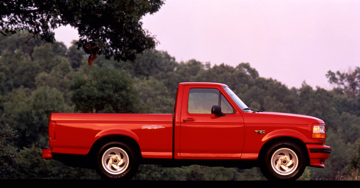 This archival image documents the 1995 Ford F150 Lightning and is preserved in the Ford Heritage Vault as part of Ford Motor Company's historic photographic archive. Free for personal, non-commercial use. Ford Heritage Vault reference AR-2008-8.1....