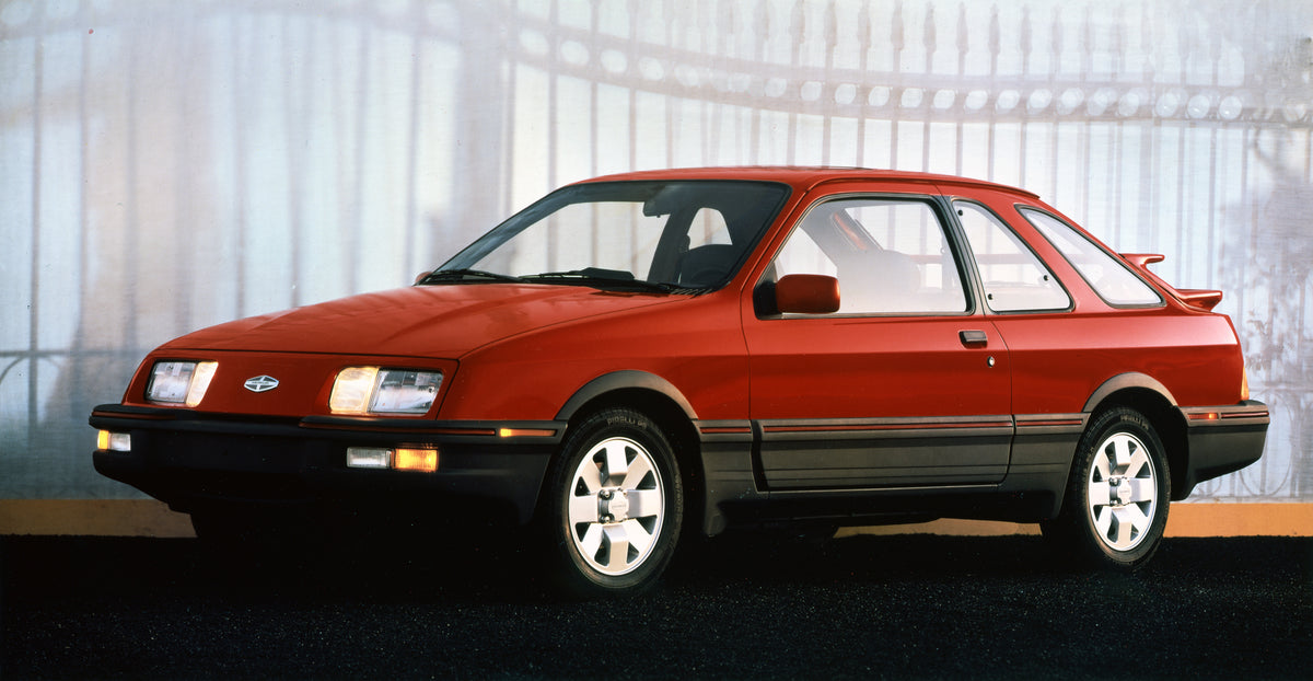 This archival image documents the 1988 Mercury Merkur XR4Ti and is preserved in the Ford Heritage Vault as part of Ford Motor Company's historic photographic archive. Free for personal, non-commercial use. Ford Heritage Vault reference AR-2008-8.1...
