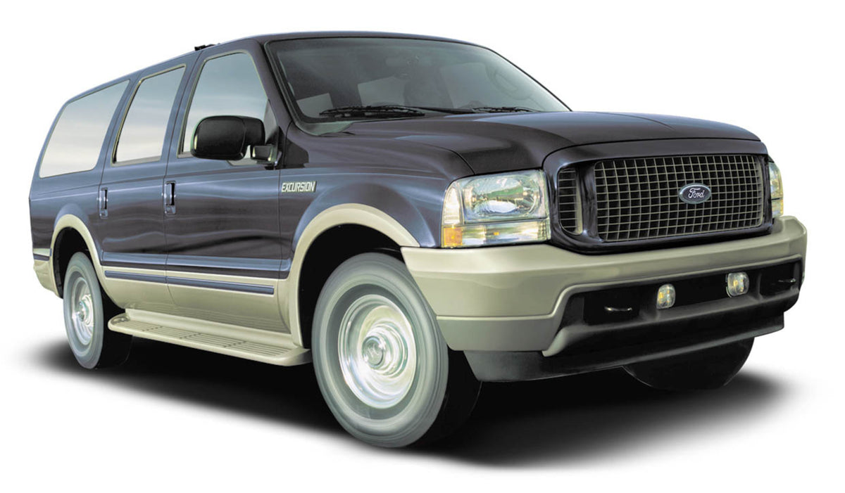 This archival image documents the 2003 Ford Excursion in studio MS734 and is preserved in the Ford Heritage Vault as part of Ford Motor Company's historic photographic archive. Free for personal, non-commercial use. Ford Heritage Vault reference A...