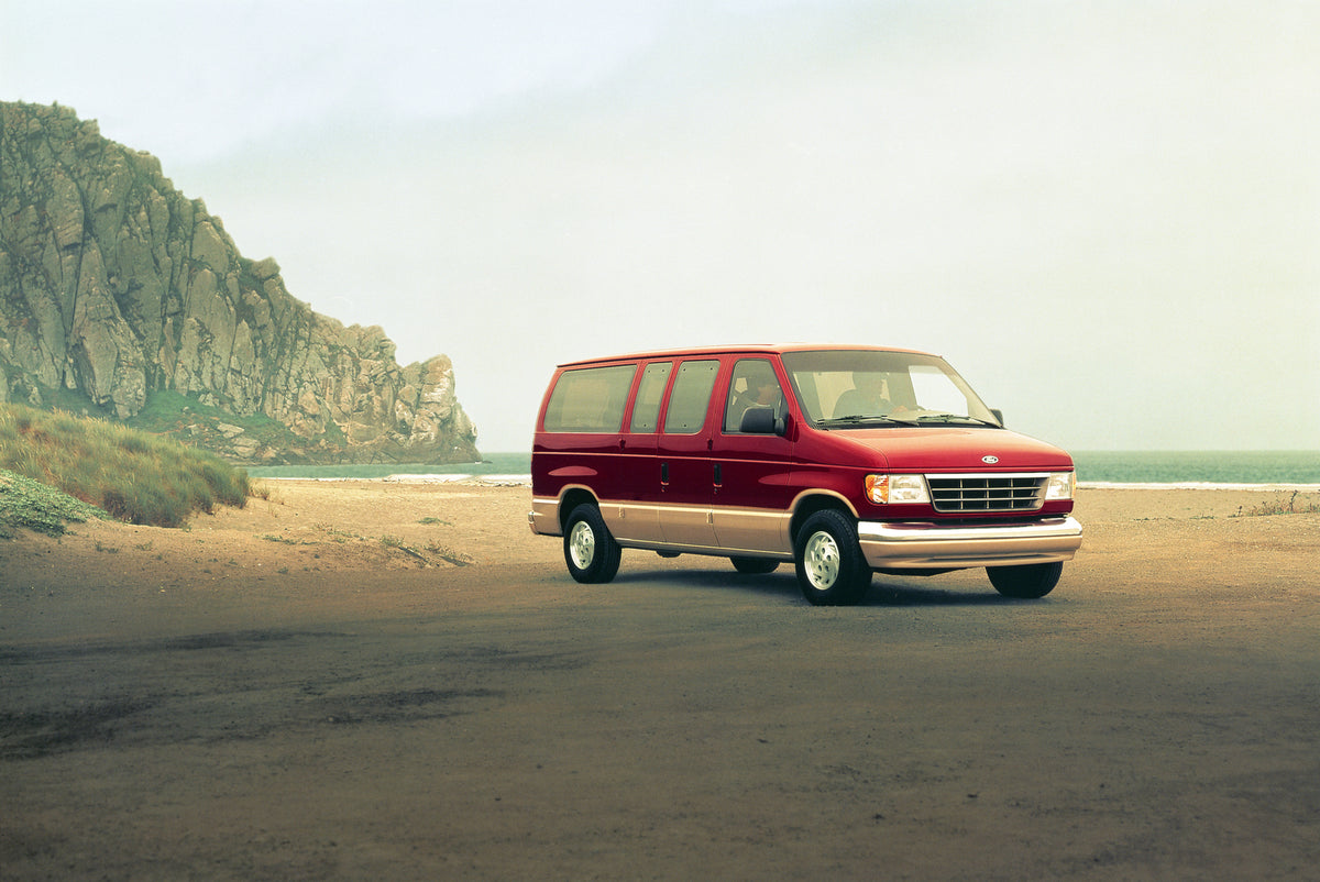 This archival image documents the 1993 Ford Club Wagon and is preserved in the Ford Heritage Vault as part of Ford Motor Company's historic photographic archive. Free for personal, non-commercial use. Ford Heritage Vault reference AR-2008-8.1.2.7003.