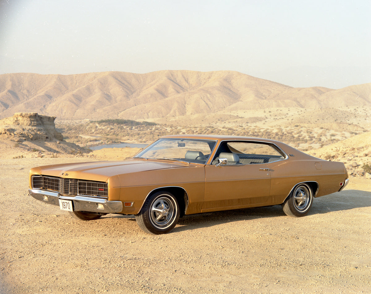 This archival image documents the 1970 Ford XL sportsroof and is preserved in the Ford Heritage Vault as part of Ford Motor Company's historic photographic archive. Free for personal, non-commercial use. Ford Heritage Vault reference AR-2008-8.1.2...