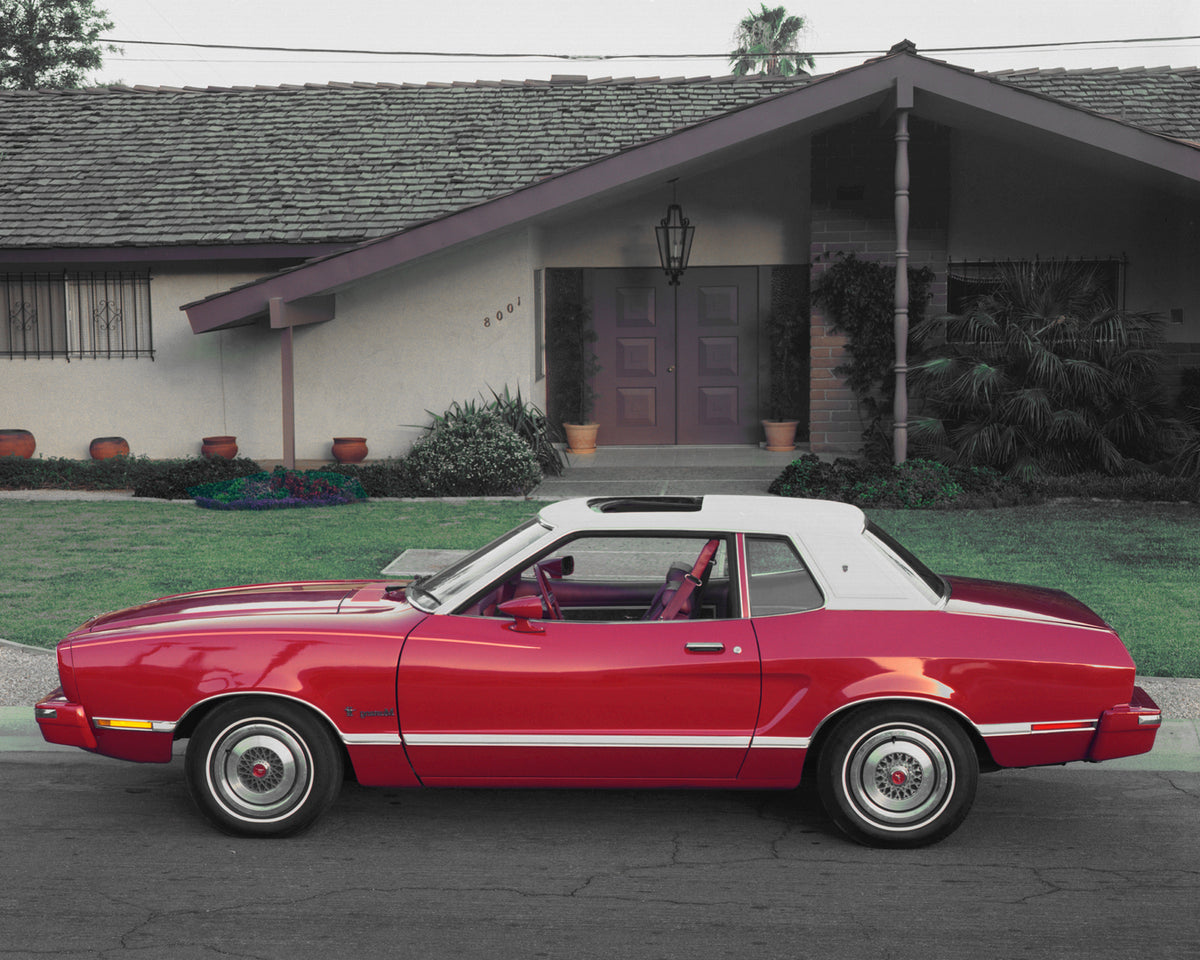 This archival image documents the 1974 Ford Mustang II and is preserved in the Ford Heritage Vault as part of Ford Motor Company's historic photographic archive. Free for personal, non-commercial use. Ford Heritage Vault reference AR-2008-8.1.4.3366.