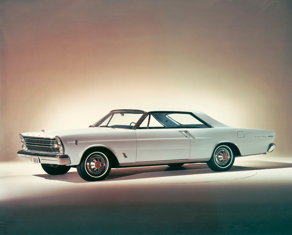 This archival image documents the 1966 Ford Galaxie 500 hardtop and is preserved in the Ford Heritage Vault as part of Ford Motor Company's historic photographic archive. Free for personal, non-commercial use. Ford Heritage Vault reference AR-2008...