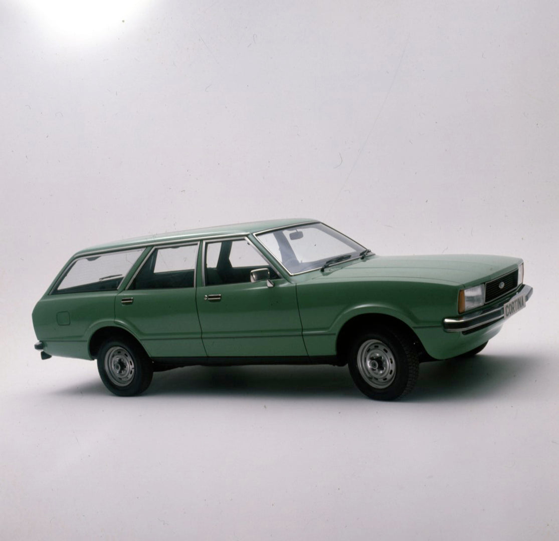 This archival image documents the 1976 Ford Cortina MK IV estate L in studio and is preserved in the Ford Heritage Vault as part of Ford Motor Company's historic photographic archive. Free for personal, non-commercial use. Ford Heritage Vault refe...