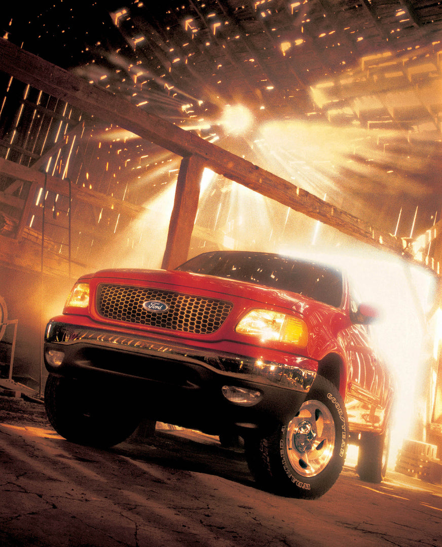 This archival image documents the 2002 Ford Lobo in scenic building with creative lighting MS337006 and is preserved in the Ford Heritage Vault as part of Ford Motor Company's historic photographic archive. Free for personal, non-commercial use. F...