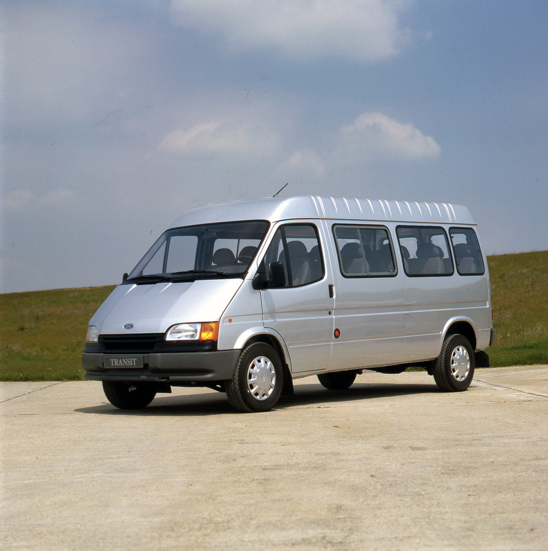 This archival image documents the 1991 Ford Transit Mark III 15 Seater Bus LHD in scenic outdoor setting and is preserved in the Ford Heritage Vault as part of Ford Motor Company's historic photographic archive. Free for personal, non-commercial u...