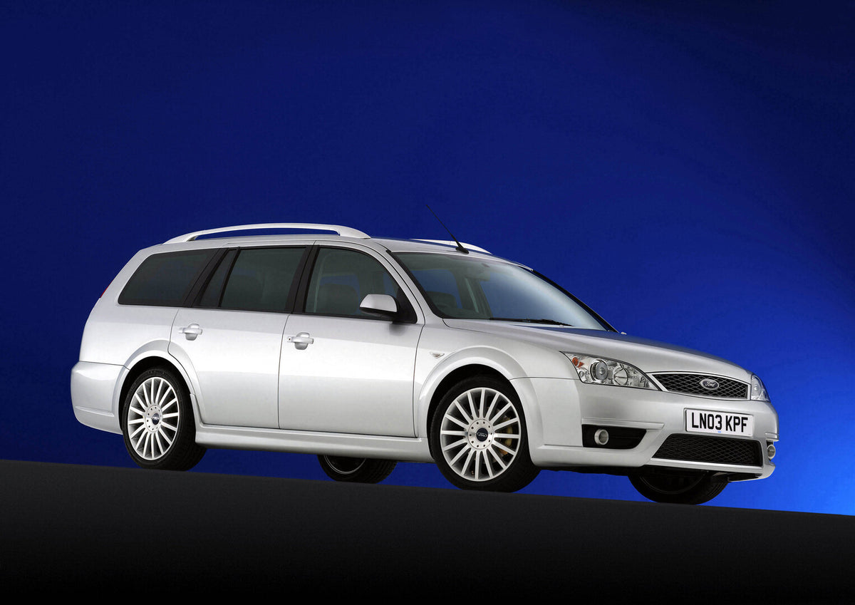 This archival image documents the 2003 Ford Mondeo Mark II in studio and is preserved in the Ford Heritage Vault as part of Ford Motor Company's historic photographic archive. Free for personal, non-commercial use. Ford Heritage Vault reference AR...